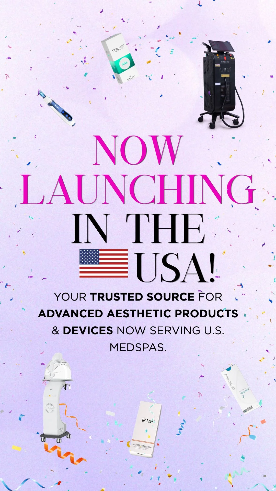 AD US Launch Banner Aesthetics Depot